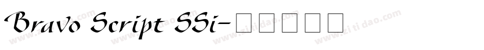 Bravo Script SSi字体转换